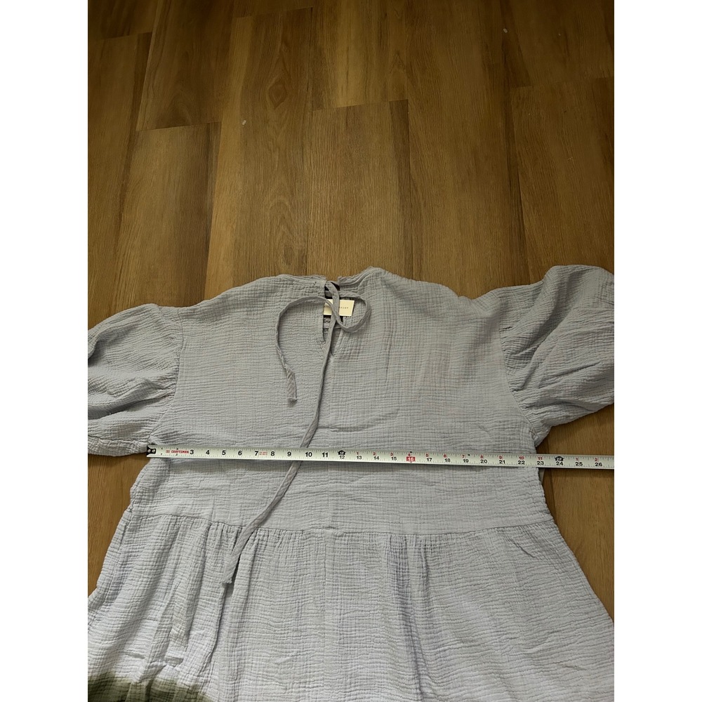 Current Air Dariya Dip Dyed Tunic Dress XS Blue Green Ombre Boho Anthropologie - Picture 8 of 9